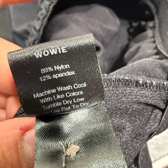 Wowie Shorts Men Medium Black Stretch Nylon Spandex Drawstring Casual Outdoor - Picture 3 of 8